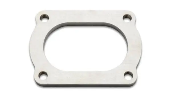 Vibrant T304 SS 4 Bolt Flange for 3in O.D. Oval tubing