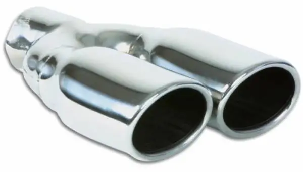Vibrant Dual 3.25in x 2.75in Oval SS Exhaust Tip (Single Wall Angle Cut Rolled Edge) thumbnail 2