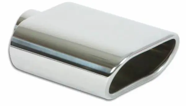 Vibrant 5.5in x 3in Oval SS Exhaust Tip (Single Wall Angle Cut Rolled Edge) thumbnail 4