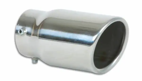 Vibrant 3in Round SS Bolt-On Exhaust Tip (Single Wall Angle Cut Rolled Edge) thumbnail 2