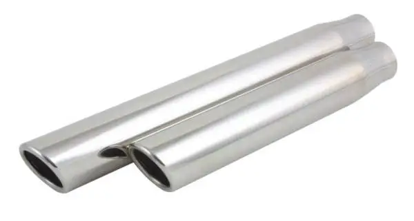 Vibrant 4in Round SS Truck/SUV Exhaust Tip (Single Wall Angle Cut) - 3in inlet 20in long thumbnail 5