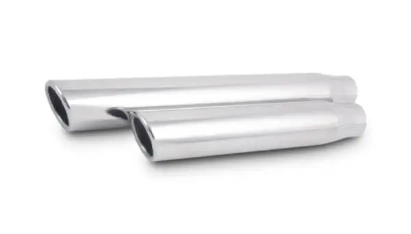 Vibrant 3in Round SS Truck/SUV Exh Tip (Single wall Angle Cut Rolled Edge) - 2.5in inlet 11in long thumbnail 3