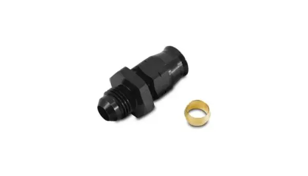 Vibrant -6AN Male to 3/8in Tube Adapter Fittings with Brass Olive Insert image 3