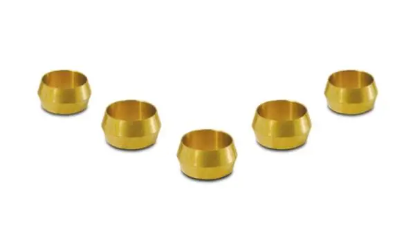 Vibrant Brass Olive Inserts 3/8in - Pack of 5 image 2