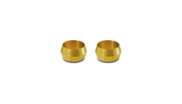 Vibrant 5/8in Brass Olive Hardline Tubing Inserts (2 Pack) thumbnail 2