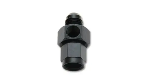 Vibrant -6AN Male to -6AN Female Union Adapter Fitting w/ 1/8in NPT Port image 4