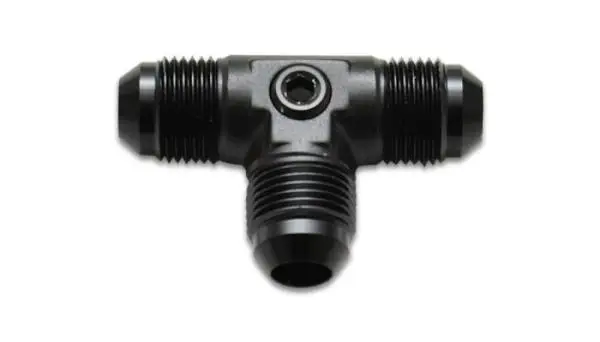 Vibrant -6AN to -6AN Male Tee Adapter Fitting with 1/8in NPT Port image 2