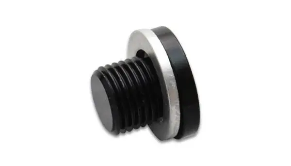 Vibrant M14 x 1.5 Metric Aluminum Port Plug with Crush Washer image 4