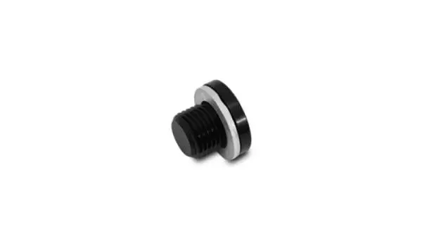 Vibrant M16 x 1.5 Metric Aluminum Port Plug with Crush Washer image 3