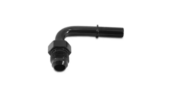 Vibrant 90 Degree Aluminum AN to Male Quick Connect Fitting -6AN - 0.3125in Hose Size image 2