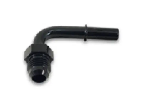 Vibrant 90 Degree Aluminum AN to Male Quick Connect Fitting -8AN - 0.375in Barb Size image 3
