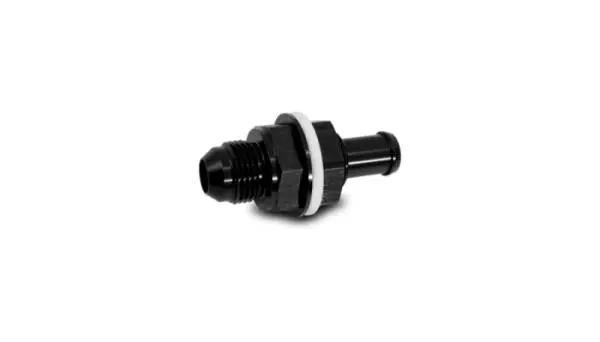 Vibrant Bulkhead Fuel Cell Adapter -6AN Male Flare x 5/16in Barb image 2