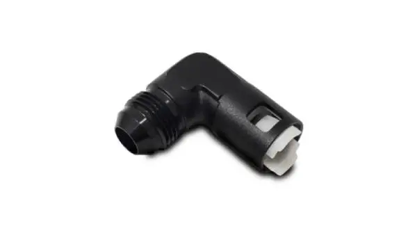 Vibrant 90 Degree Aluminum AN to Female Quick Connect -8AN - 0.375in Hose Size thumbnail 2