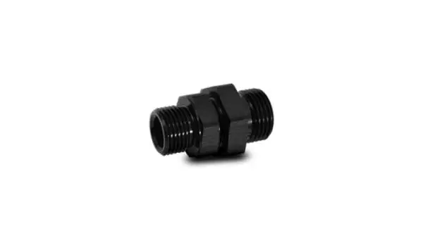 Vibrant -12 x -10 ORB Male to Male Union Adapter - Anodized Black image 2