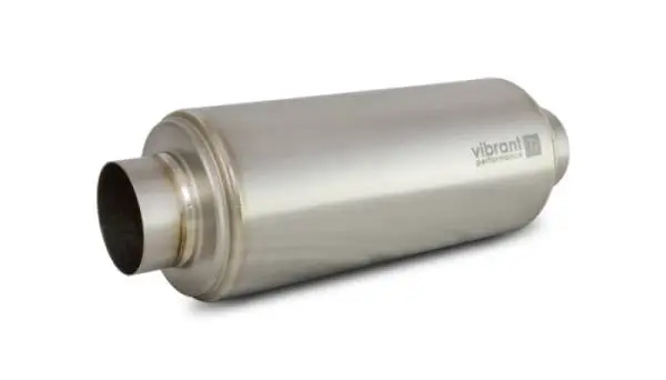 Vibrant Titanium Resonator 2.5in. Inlet / 2.5in. Outlet x 16in. Long thumbnail 3