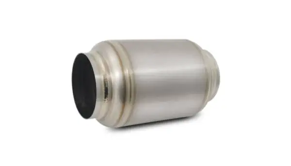 Vibrant Titanium Muffler w/Natural Tip 4in. Inlet / 4in. Outlet / 5.875in Dia thumbnail 2