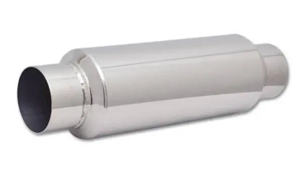 Vibrant SS Resonator (Standard Design) 3.5in inlet/outlet x 18in long w/5in OD resonator body thumbnail 4