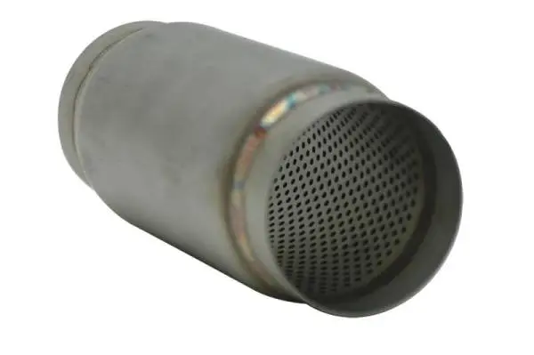 Vibrant SS Race Muffler 4in inlet/outlet x 5in long thumbnail 5