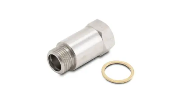 Vibrant O2 Sensor Fitting (T304 SS) and Brass Washer image 2