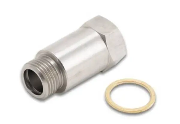 Vibrant O2 Sensor Fitting (T304 SS) and Brass Washer image 3