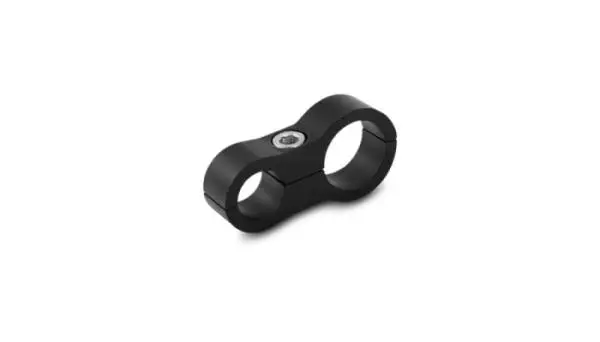 Vibrant Aluminum Line Separator Bracket w/ One 11/16in (17.5mm)  ID - One 13/16in (20.6mm) ID Holes