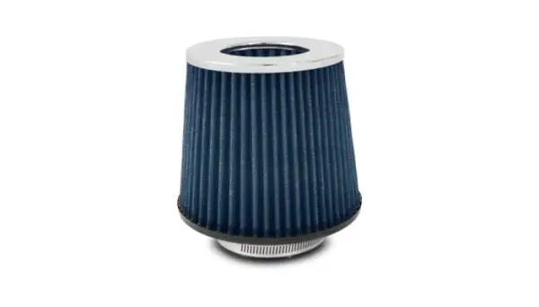 Vibrant Open Funnel Perf Air Filter (5in Cone O.D. x 5in Tall x 3in inlet I.D.) - Chrome Filter Cap image 3