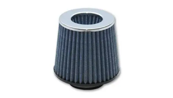 Vibrant Open Funnel Perf Air Filter (5in Cone O.D. x 5in Tall x 3in inlet I.D.) - Chrome Filter Cap image 4