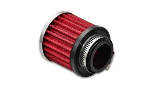 Vibrant Crankcase Breather Filter w/ Chrome Cap 1.5in 38mm Inlet ID image 2