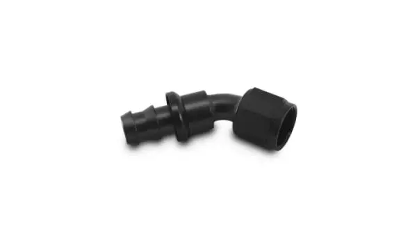 Vibrant -4AN Push-On 45 Deg Hose End Fitting - Aluminum image 3
