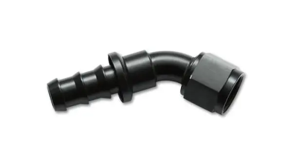 Vibrant -4AN Push-On 45 Deg Hose End Fitting - Aluminum image 4