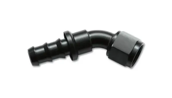 Vibrant -8AN Push-On 45 Deg Hose End Fitting - Aluminum image 2