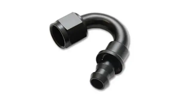 Vibrant -8AN Push-On 150 Deg Hose End Fitting - Aluminum image 4