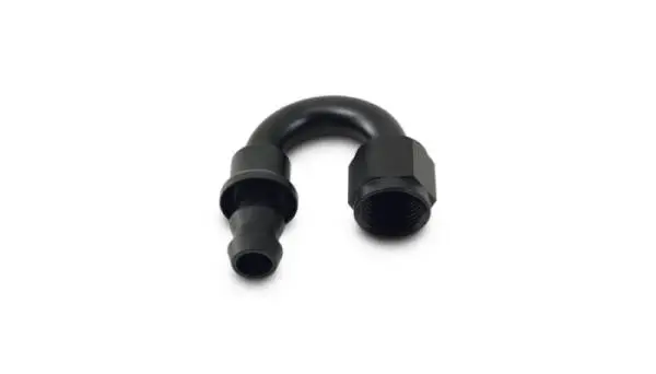 Vibrant -4AN Push-On 180 Deg Hose End Fitting - Aluminum image 3