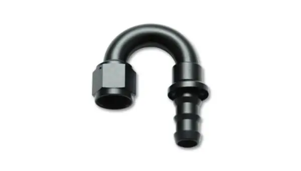 Vibrant -8AN Push-On 180 Deg Hose End Fitting - Aluminum image 2