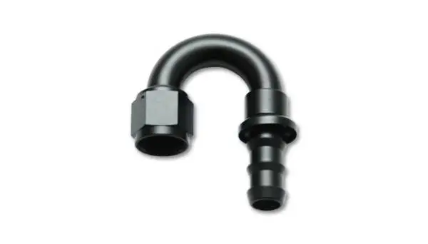 Vibrant -10AN Push-On 180 Deg Hose End Fitting - Aluminum image 4