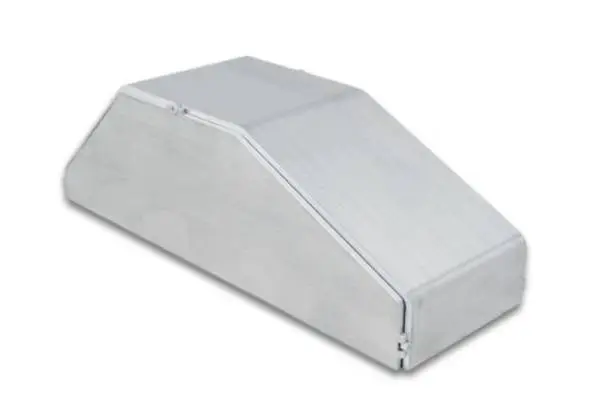 Vibrant I/C End Tank 3.25in Wide 9.25in Long 3in Tall Use w/ Horizontal I/C Core 12831 - 5052 Alum thumbnail 3