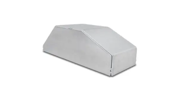 Vibrant I/C End Tank 4in Wide 9.85in Long 3.25in Tall Use w/ Horizontal I/C Core 12837 - 5052 Alum thumbnail 2