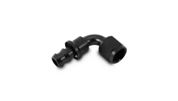 Vibrant -10AN Push-On 90 Deg Hose End Fitting - Aluminum image 3