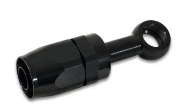 Vibrant -8AN Banjo Hose End Fitting for use with M14 or 9/16in Banjo Bolt - Aluminum Black image 3