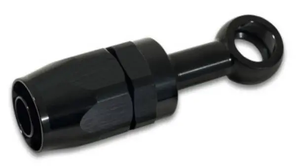 Vibrant -8AN Banjo Hose End Fitting for use with M18 Banjo Bolt - Aluminum Black image 3
