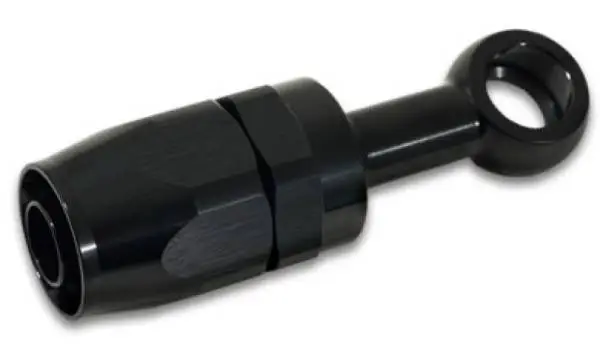 Vibrant -8AN Banjo Hose End Fitting for use with M18 Banjo Bolt - Aluminum Black image 4