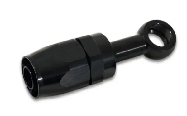 Vibrant -10AN Banjo Hose End Fitting for use with M14 or 9/16in Banjo Bolt - Aluminum Black thumbnail 2