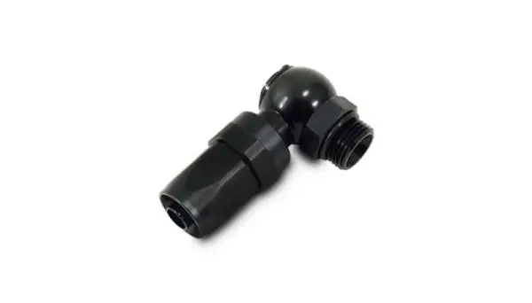 Vibrant Single -6AN x -6 ORB Male Banjo to Hose End Aluminum Fitting image 2