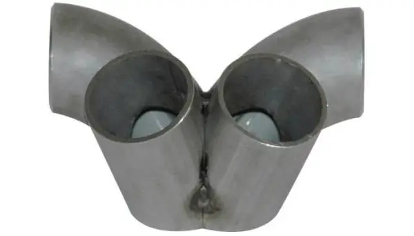 Vibrant 4 into 1 SS Turbo Mani Collector for GT28/30/35 in Flange 48mm Pipe OD 4.5in tall 58mm out thumbnail 5