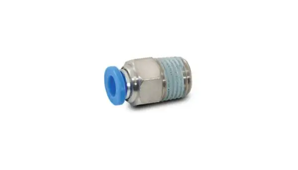 Vibrant Male Straight Pneumatic Vacuum Fitting (1/8in NPT Thread) - for 1/4in (6mm) OD tubing image 3