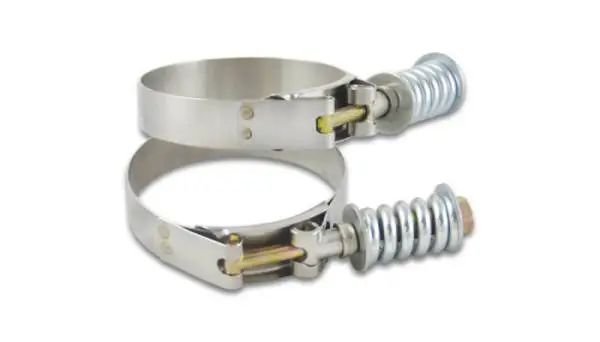 Vibrant SS T-Bolt Clamps Pack of 2 Size Range: 2.25in to 2.55in O.D. For use w/ 2.00in I.D. Coupling thumbnail 2