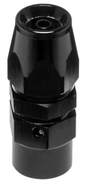 Vibrant -3AN Straight High Flow Hose End Fitting for PTFE Lined Flex Hose - Aluminum