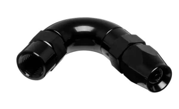 Vibrant -3AN 120 Degree High Flow Hose End Fitting for PTFE Lined Flex Hose - Aluminum