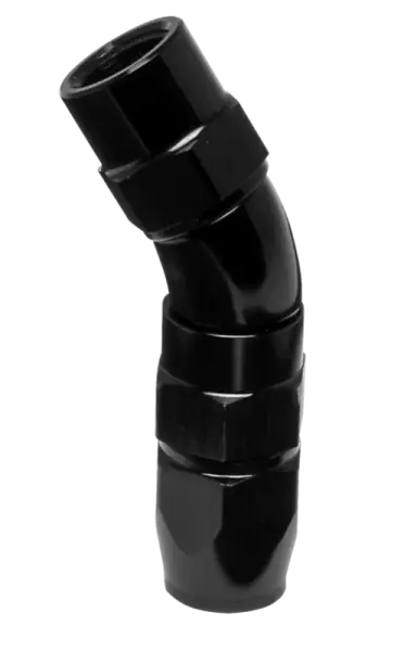Vibrant -3AN 30 Degree High Flow Hose End Fitting for PTFE Lined Hose - Aluminum