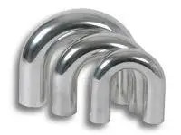 Vibrant 2.5in O.D. Universal Aluminum Tubing (180 degree Bend) - Polished thumbnail 5